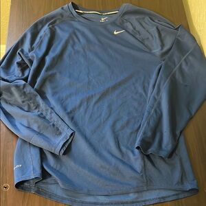 Nike Men's medium Blue Long Sleeve Shirt